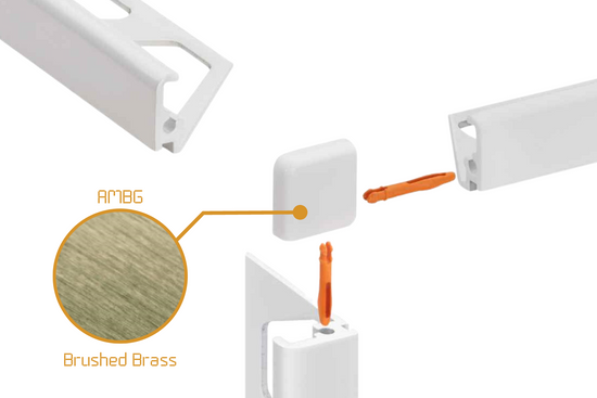 Schluter Jolly J - External Corner - Anodised Aluminium