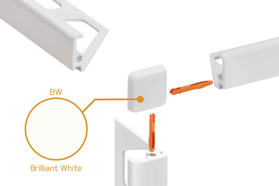 Schluter Jolly J - External Corner - Powder Coated Aluminium