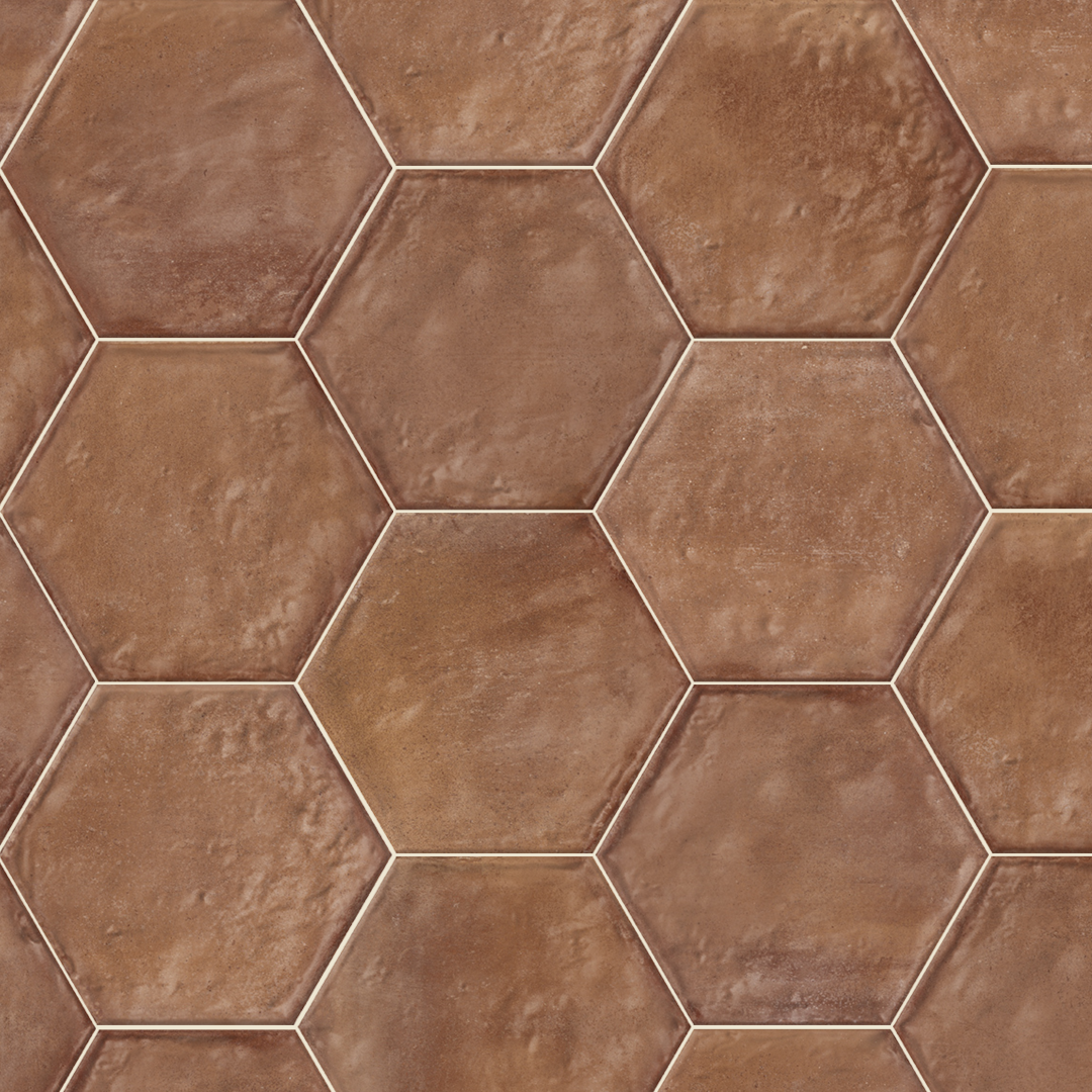 Kiln Terracotta Hexagon