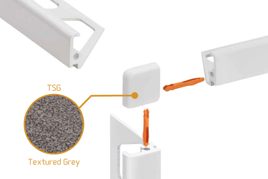 Schluter Jolly J - External Corner - Powder Coated Aluminium