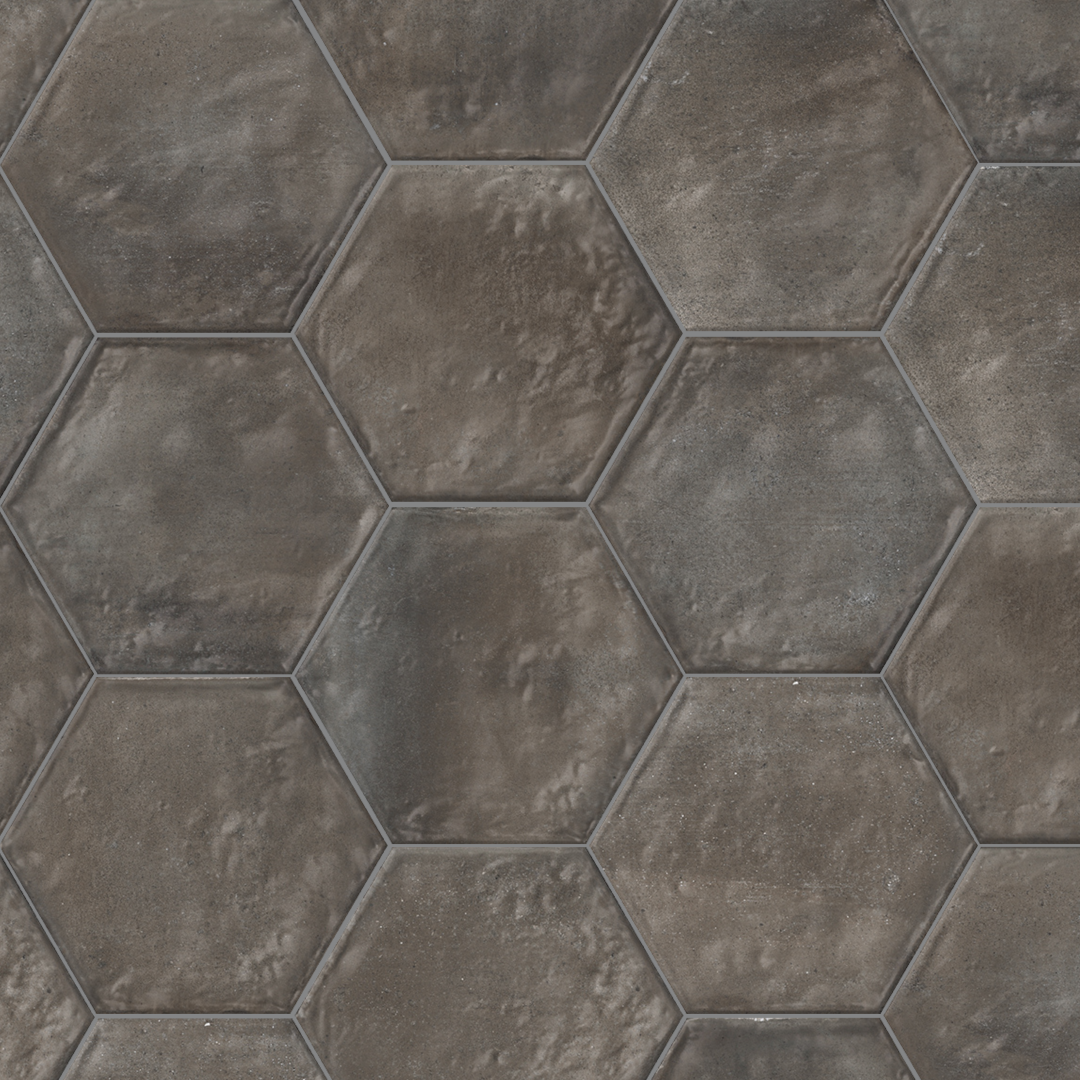 Kiln Antracite Hexagon