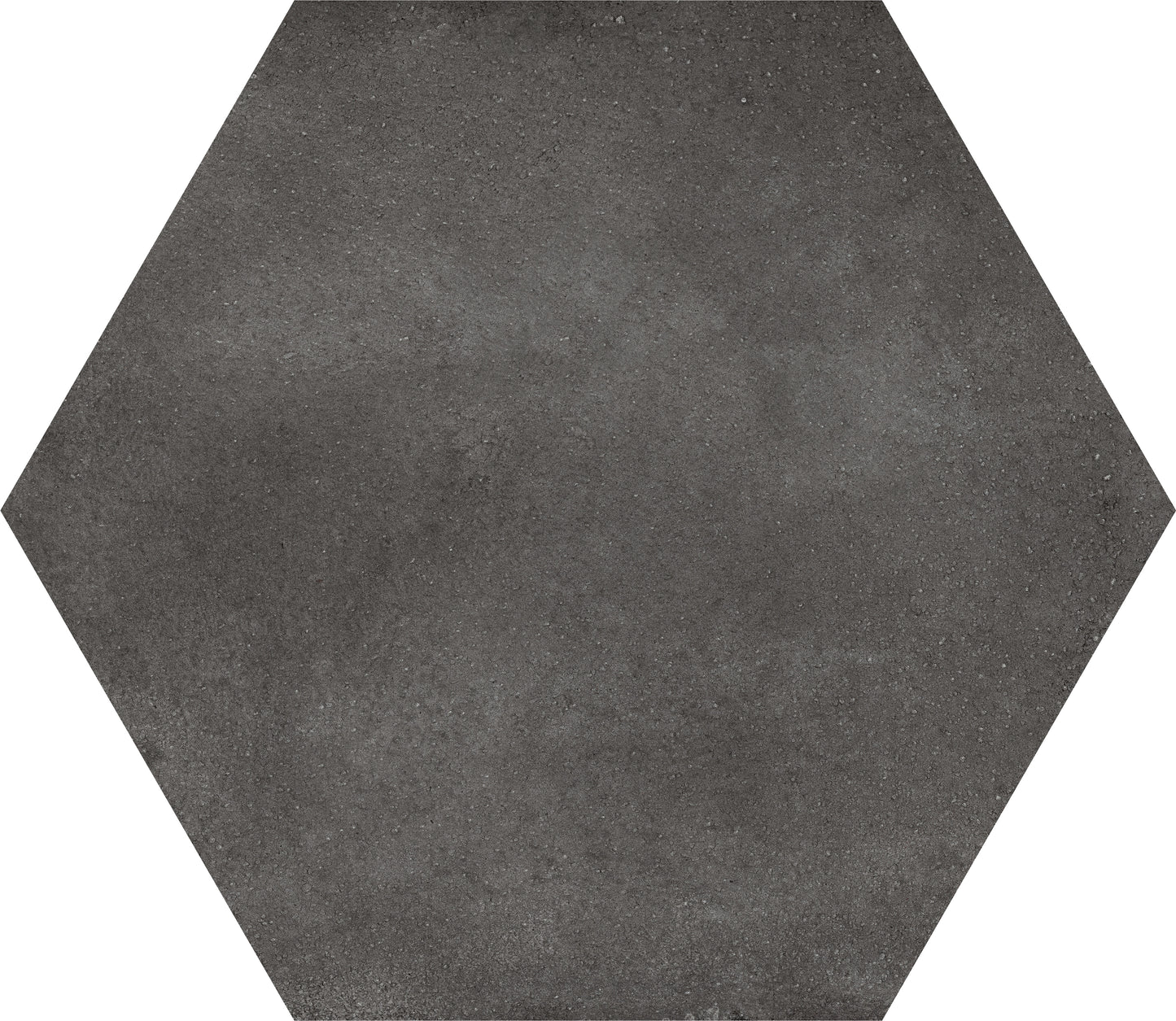 Hexagons Black Plain