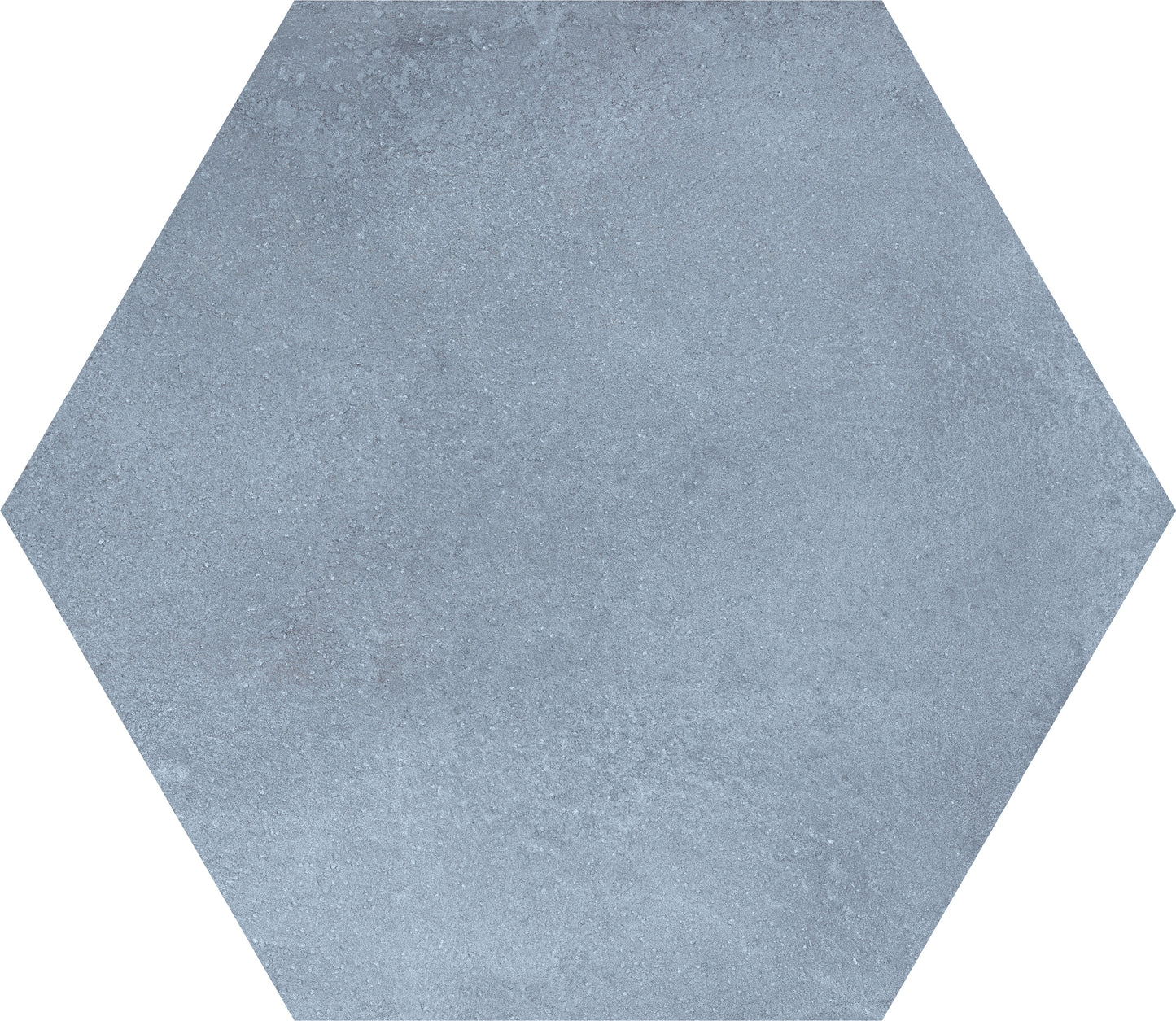 Hexagons Blue Plain