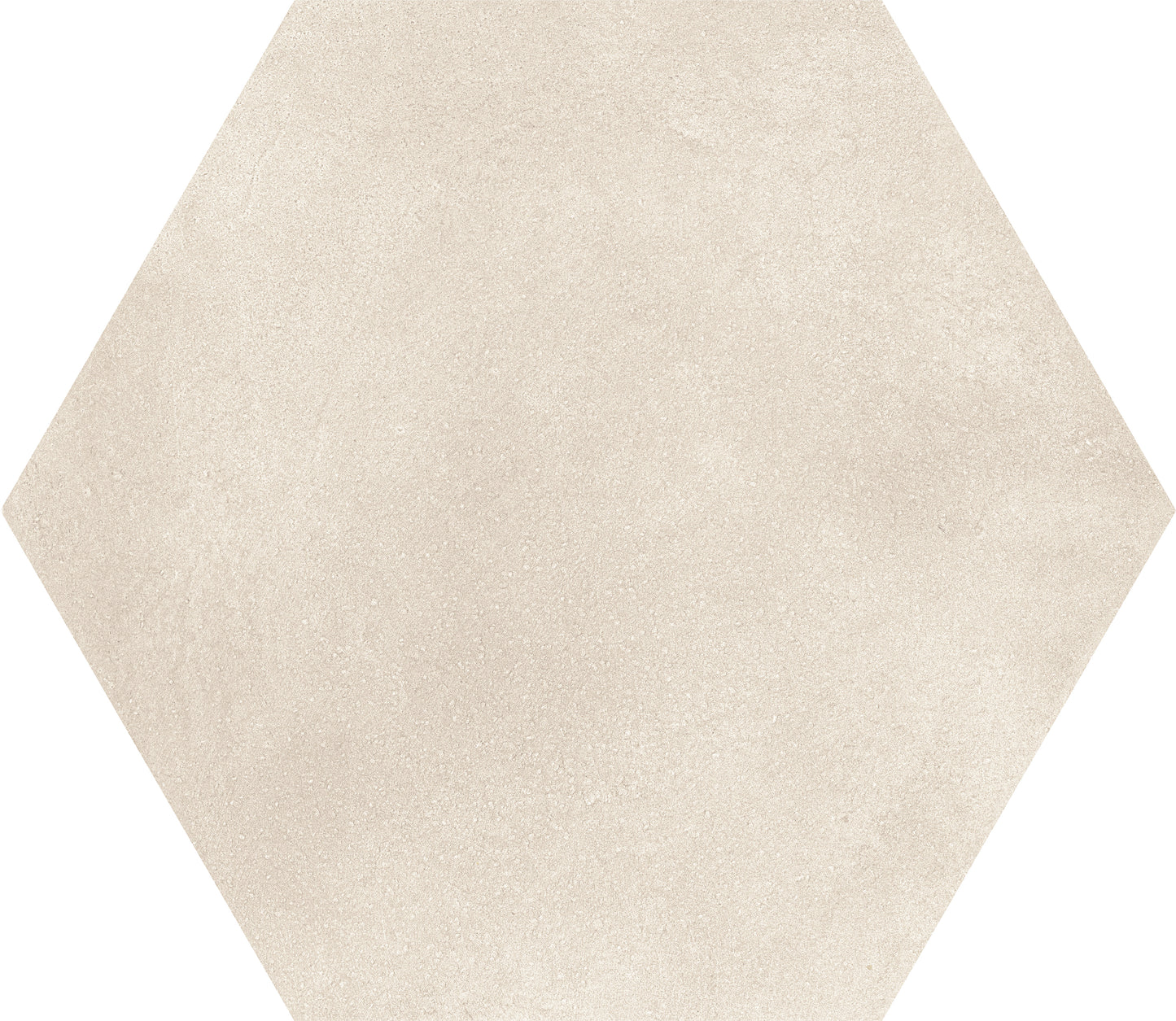 Hexagons Beige Plain