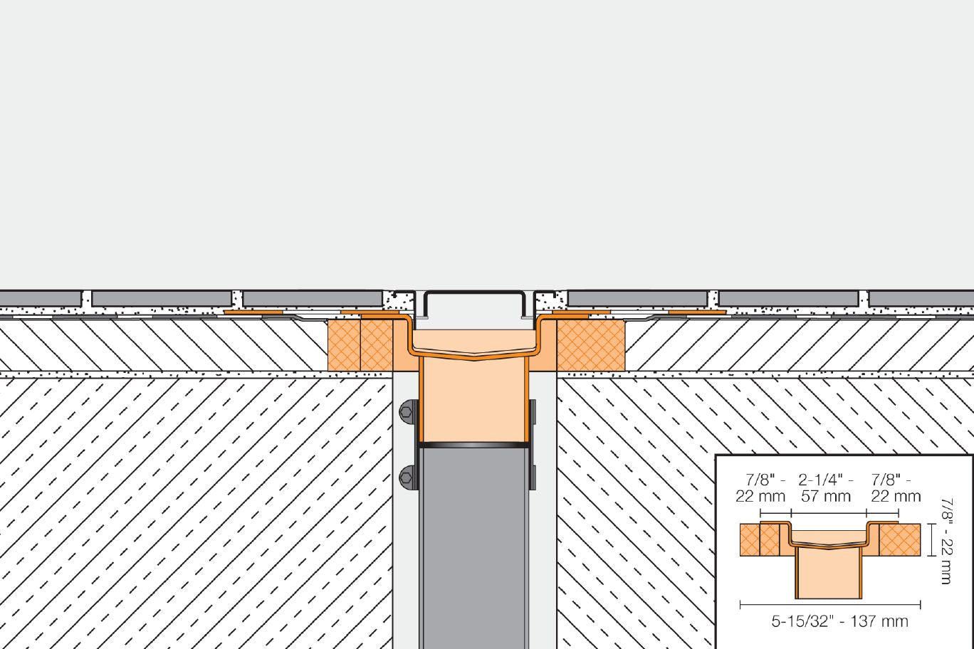 Schluter Kerdi-Line B Square Design 19MM Frame Brushed Stainless Steel Drain and Grate