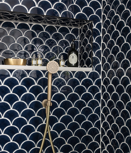 Atlantis Scallop Porcelain Navy