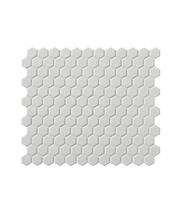 Mono Hex Porcelain Blanc